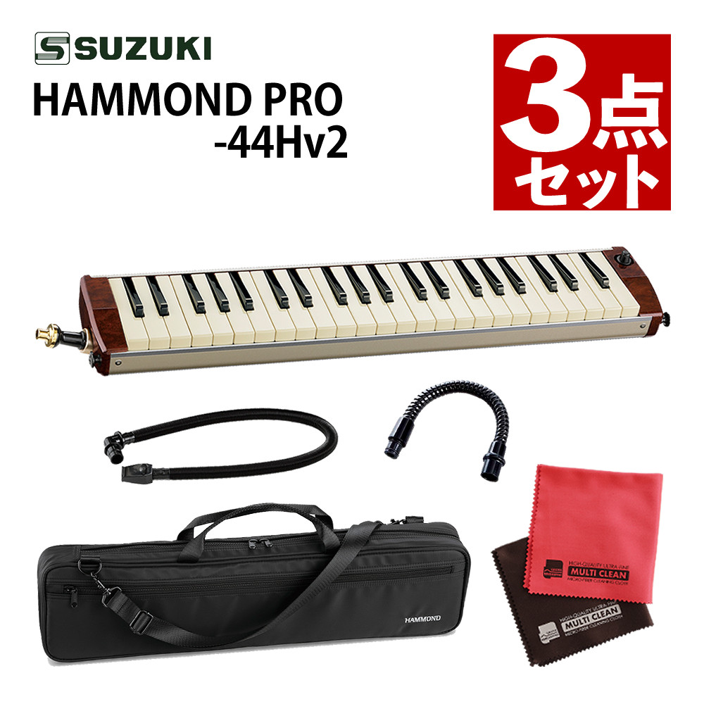 HAMMOND PRO-44H エレアコ鍵盤ハーモニカ ケース付 SUZUKI ハモンド SUZUKI HAMMOND44 PRO-44Hv2 鍵盤ハーモニカ エレアコモデル