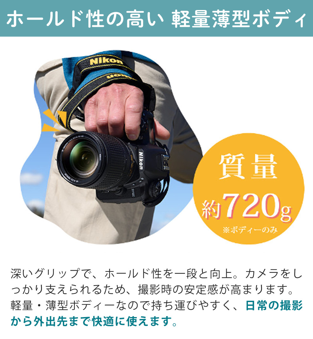 ニコン（Nikon） デジタル一眼レフカメラ D7500 ボディ＆ニコンレンズ