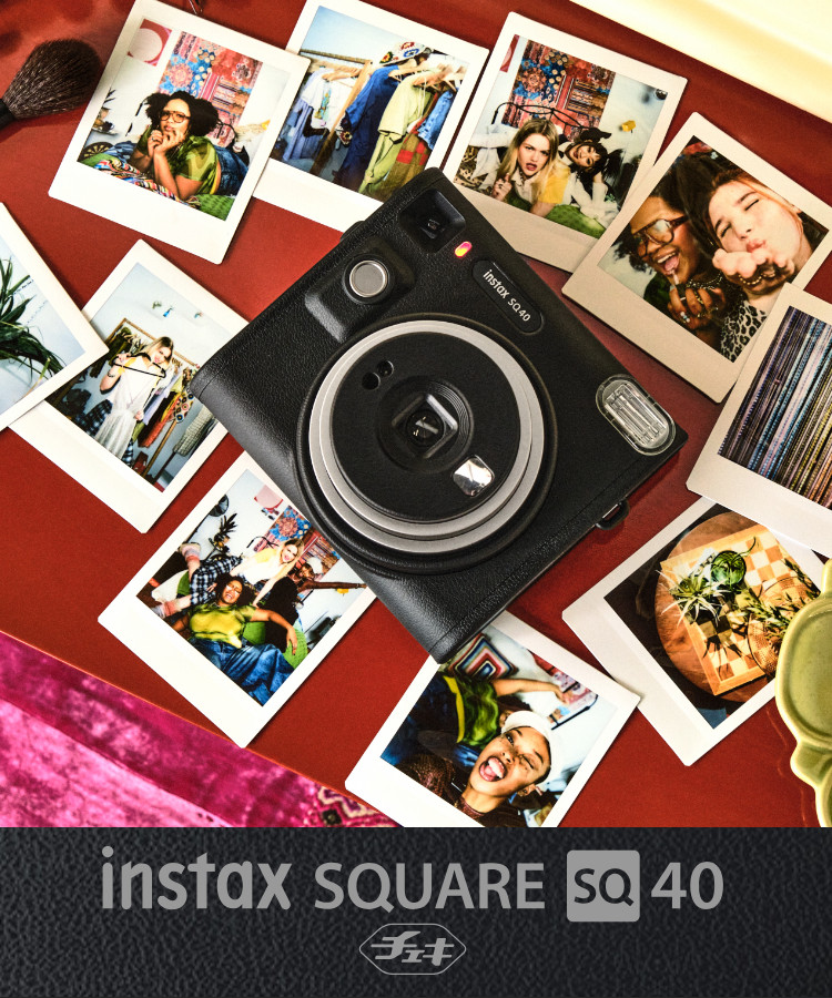 (5点セット)富士フイルム チェキ instax SQUARE SQ40 インスタックス スクエア40 ましかくサイズ スクエアサイズ 正方形 自撮り  セルフィー レトロ お洒落