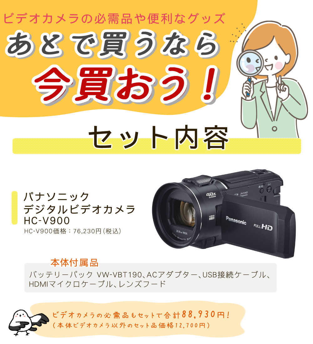 Panasonic（パナソニック） デジタルビデオカメラ HC-V900-K ブラック