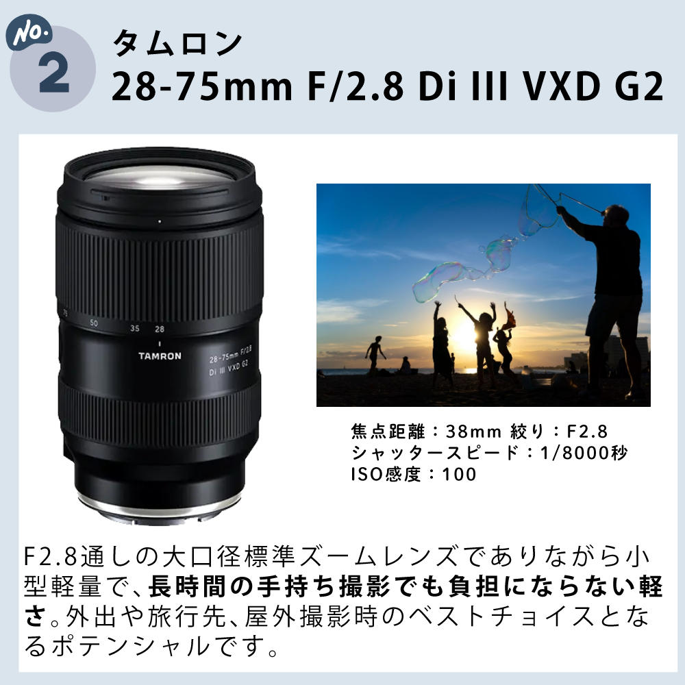 TAMRON（タムロン） 大三元レンズ ソニーEマウント用 レンズ3本