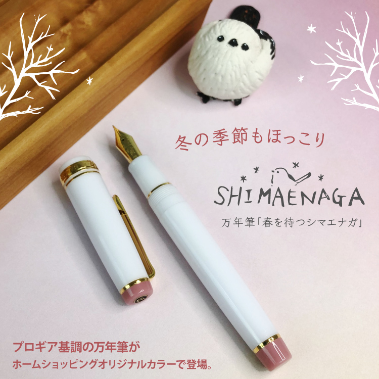 最終値下げ　セーラー　プロフェッショナルギア　春を待つシマエナガ　極細 株式会社ホームショッピングオリジナル万年筆 『春を待つ