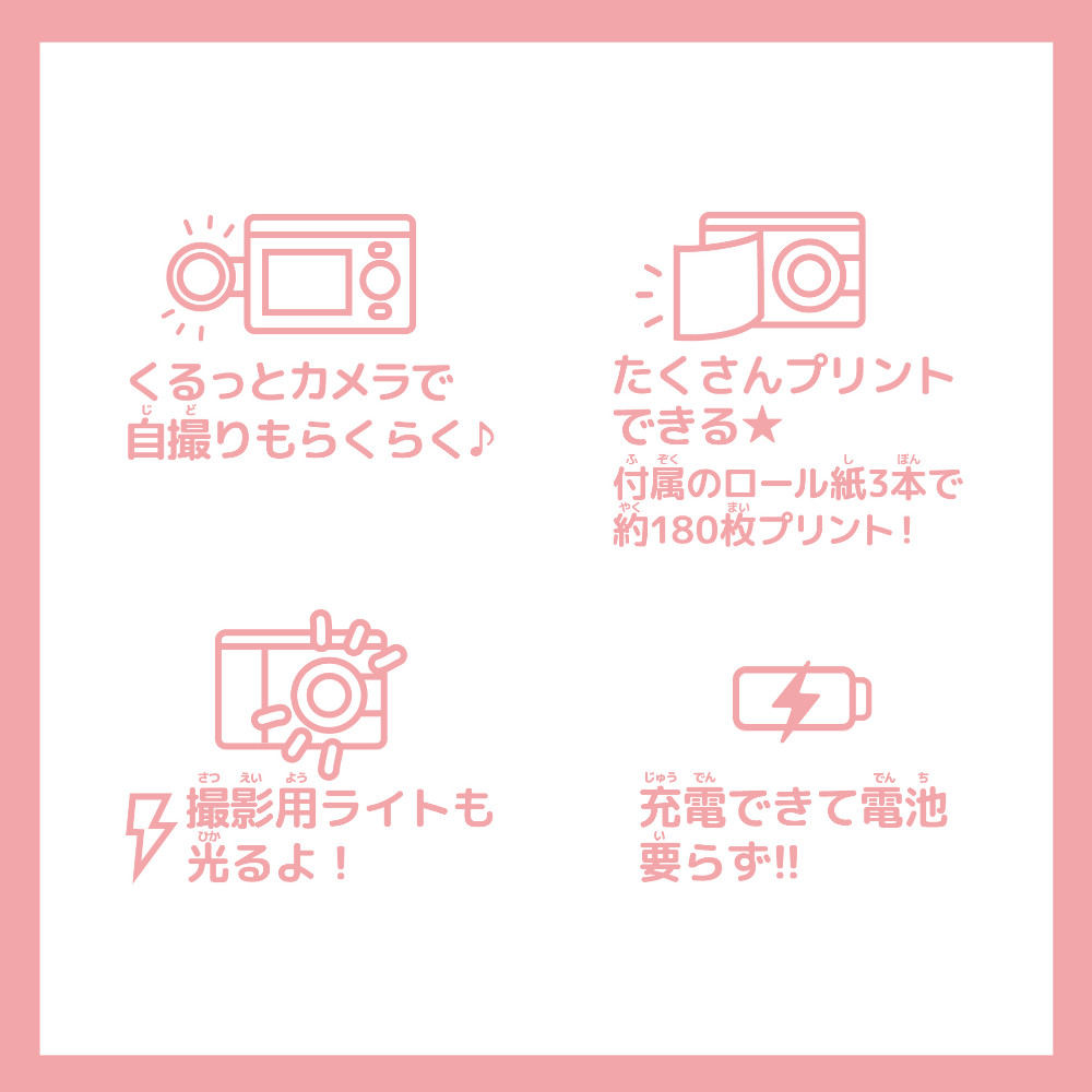 プリカ セガフェイブ 5点セット プリントカメラ マカロンピンク ミント