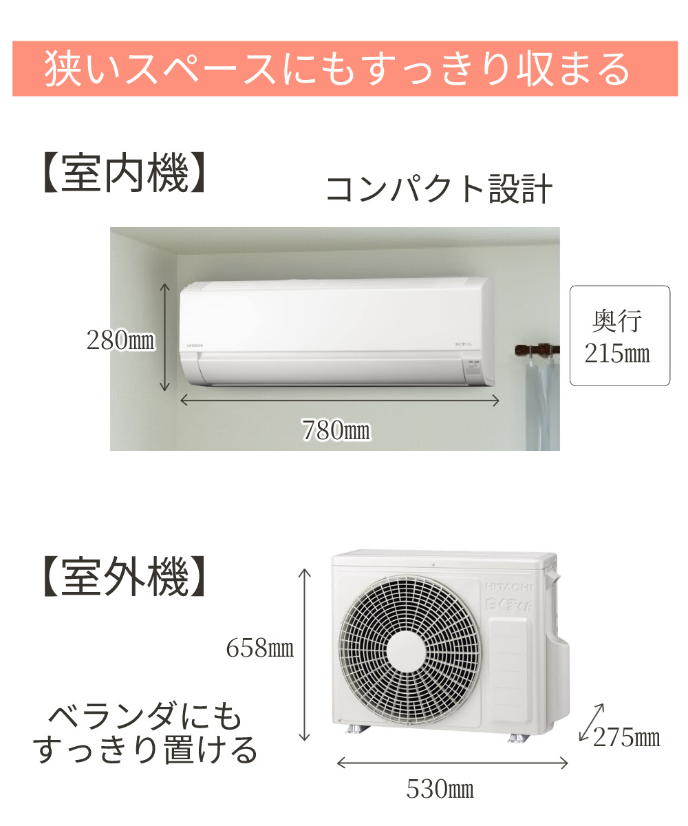 日立 白くまくん エアコン RAS-F25RM 季節家電のくらしのヒント館 / 日立 白くまくん RAS-F25RM(主に8