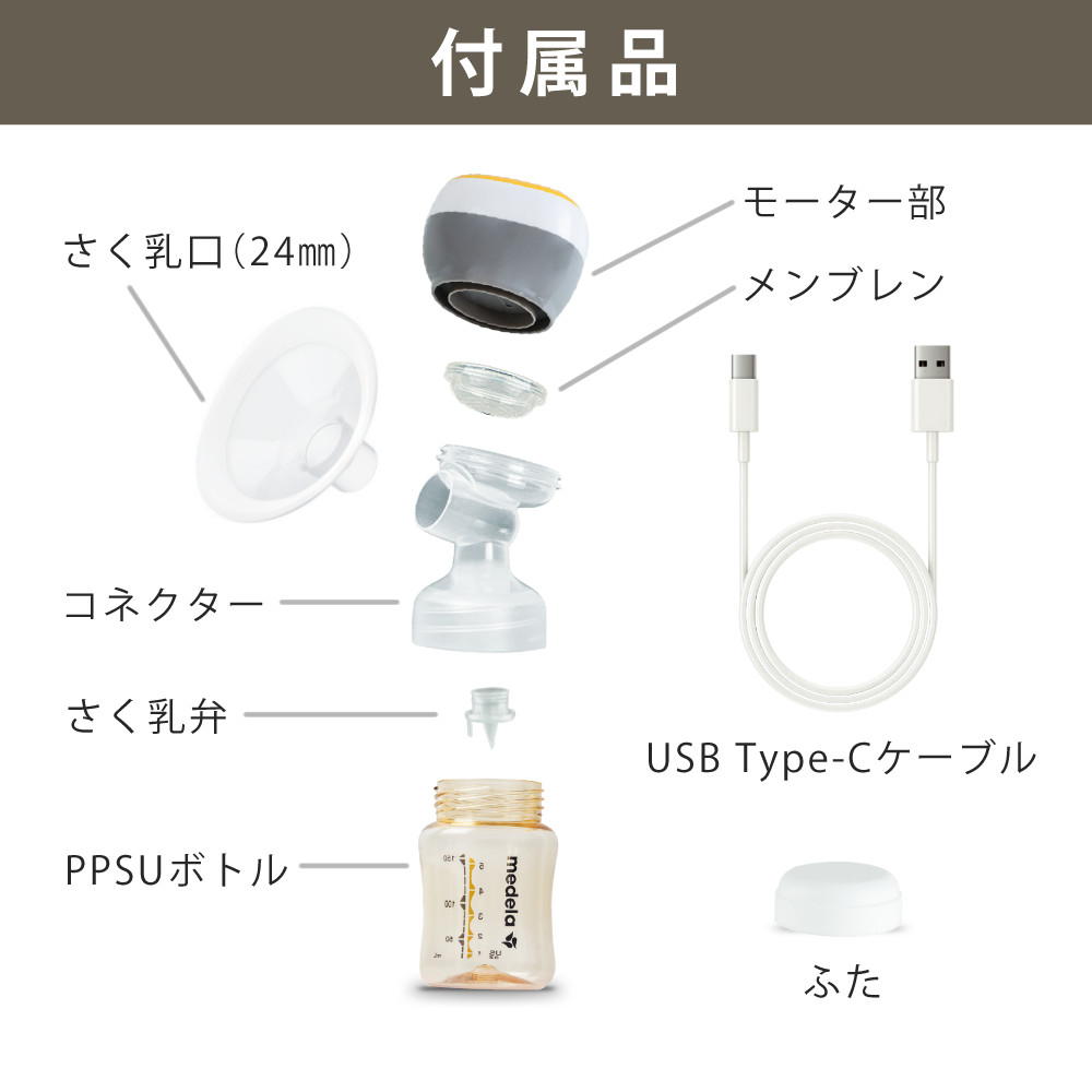 メデラ 搾乳機 メデライージー 電動さく乳器 片胸用 はじめて3点セット メデラ 搾乳機 メデライージー 電動さく乳器 片胸用 はじめて3点セット