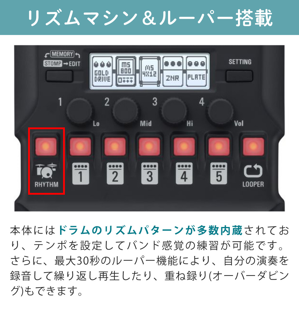 ズーム（zoom） マルチエフェクター G1 FOUR ACアダプター付き ギター