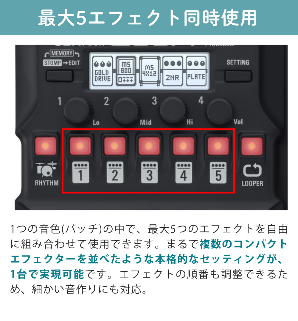 ズーム（zoom） （レビューで特典） マルチエフェクター G1X FOUR AC