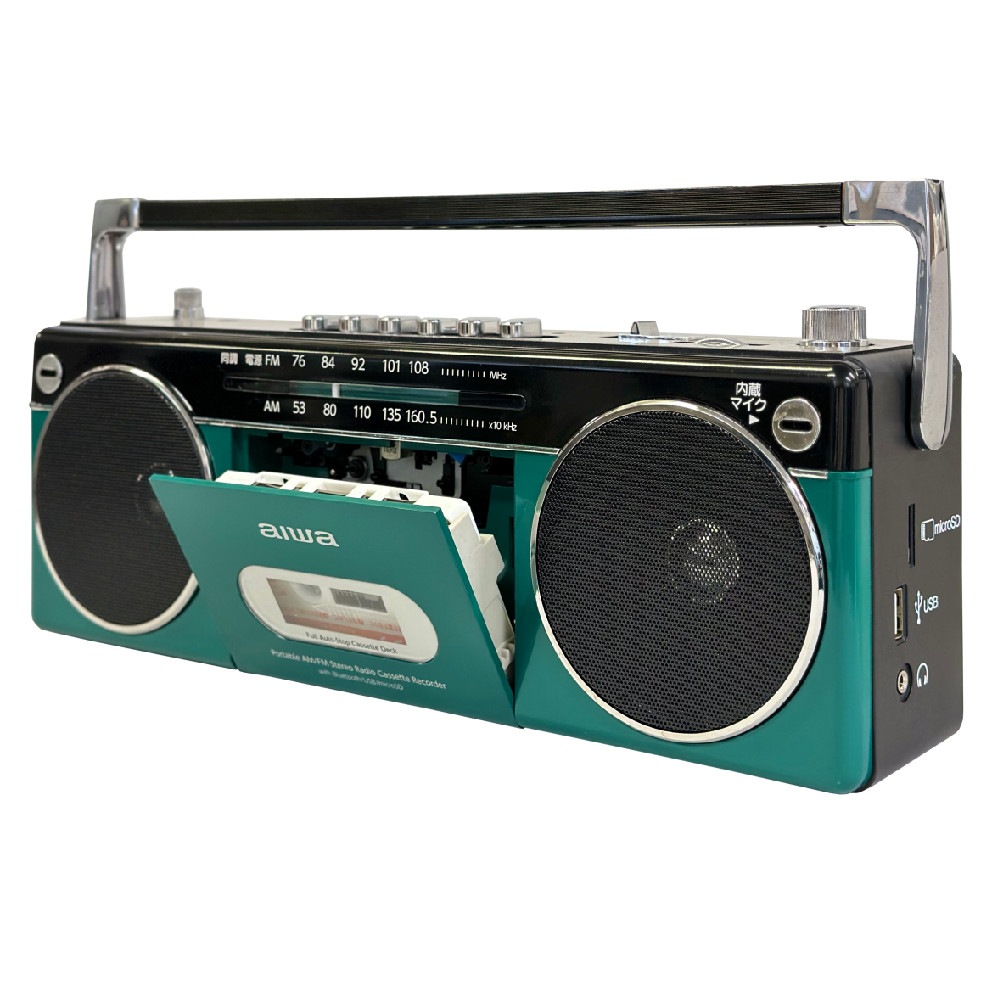 アイワ ラジカセ aiwa audio -G RCP2 GAA4-RCP0002(GN) オーム電機