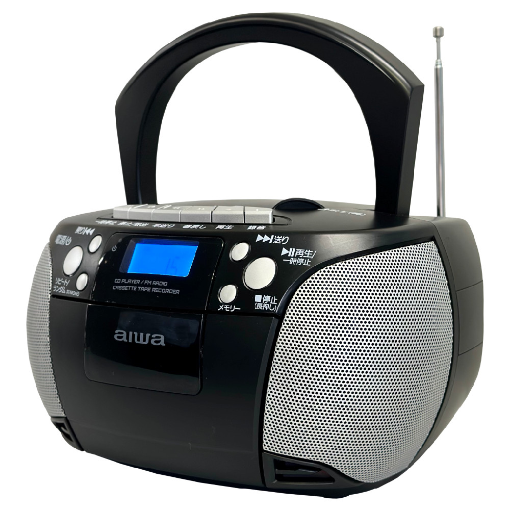 AIWA レトロラジカセ シルバー Yahoo!オークション - (ジャンク) アイワ aiwa CSD-ES220 CD