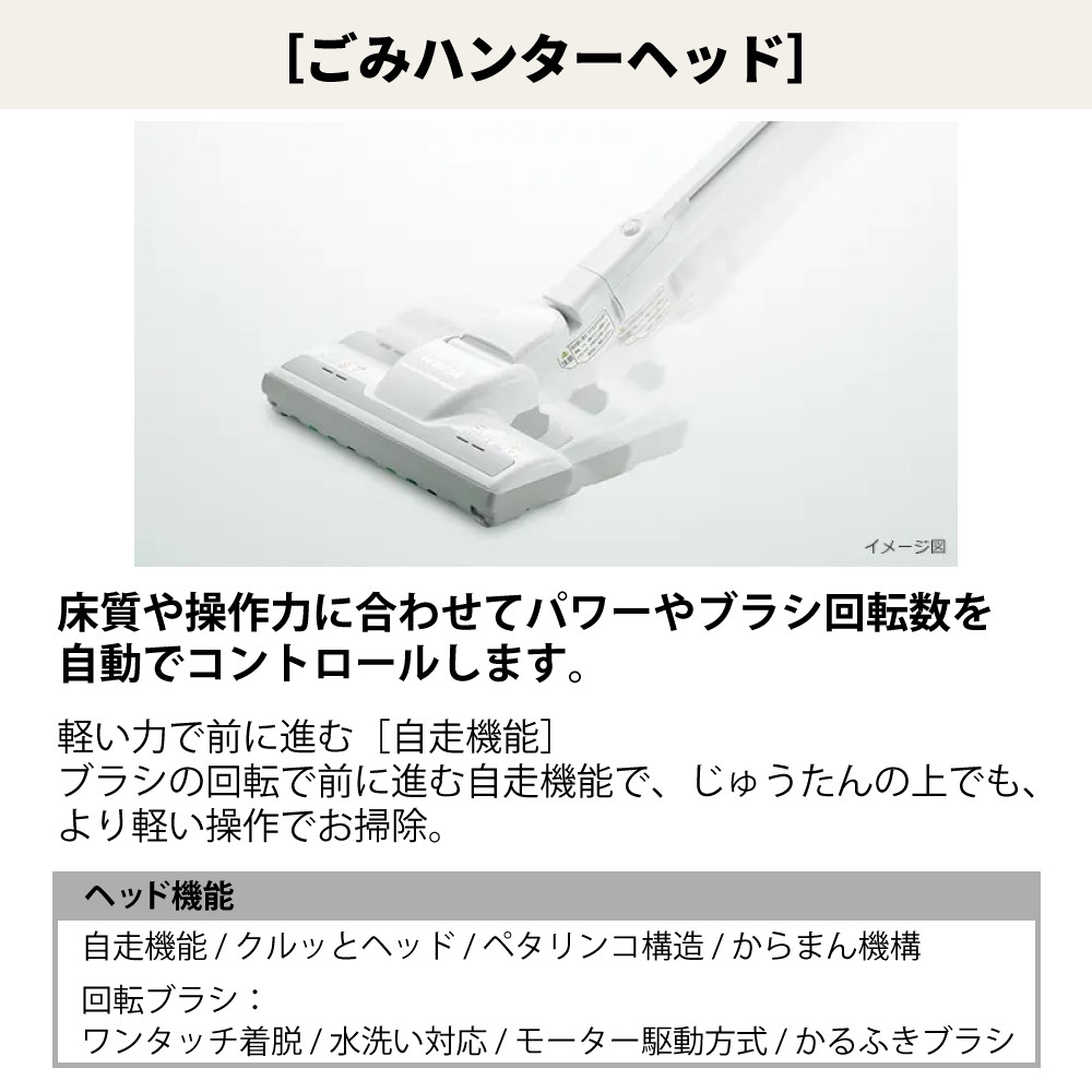 日立（HITACHI） 掃除機 紙パック式 クリーナー かるパック ベージュ