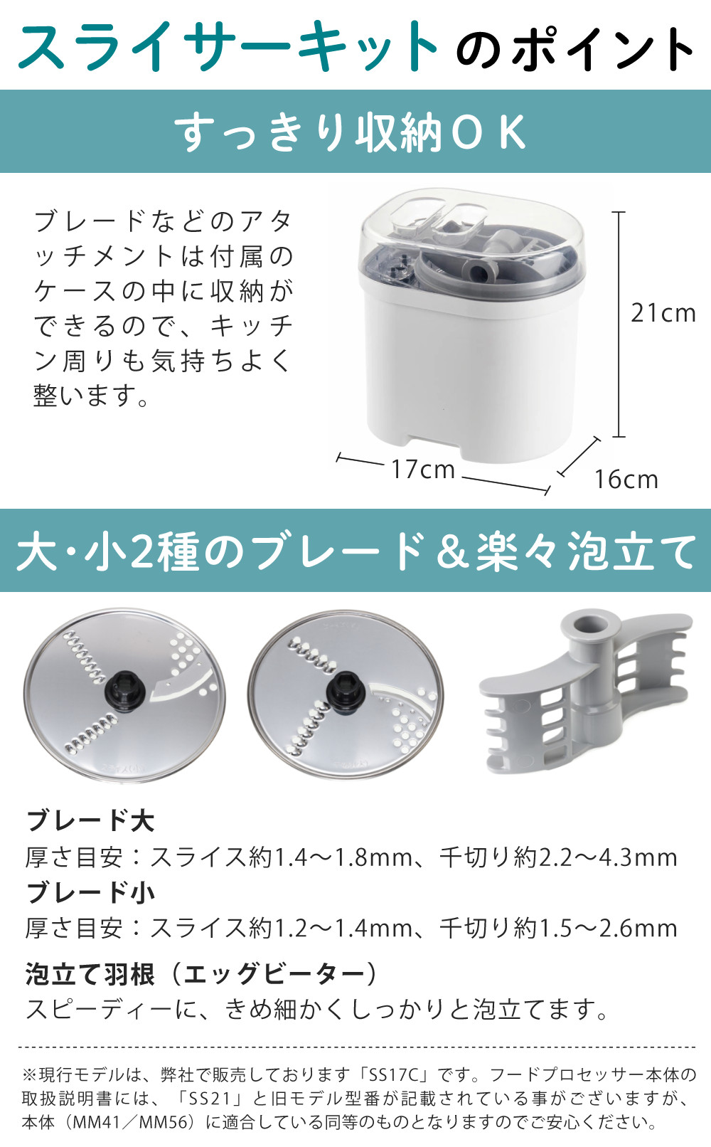 山本電気　MICHIBA フードプロセッサー　スライサーセット 山本電気 フードプロセッサー マスターカット MB-MM56SL