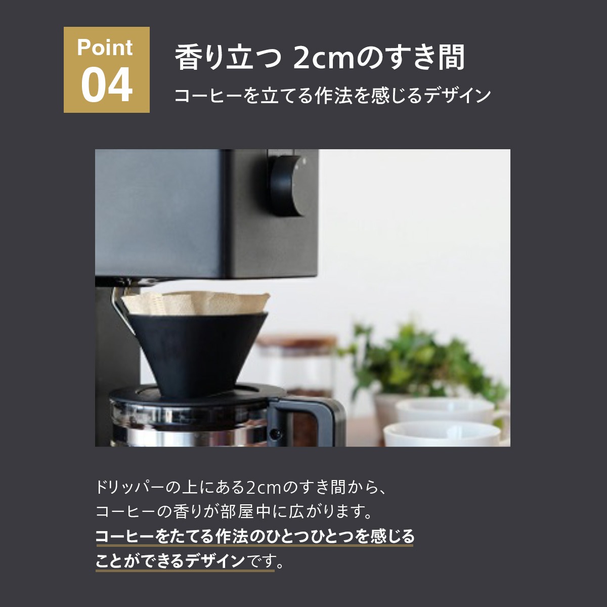 ツインバード（TWINBIRD） 全自動コーヒーメーカー 3杯用 CM-D457B