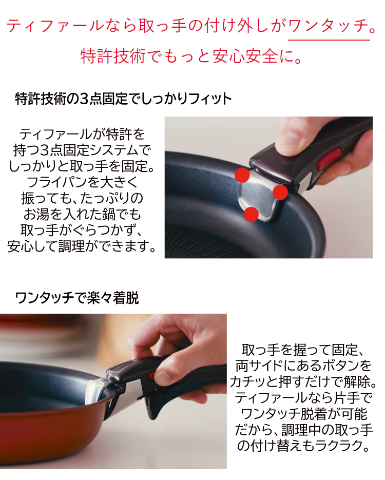 T-fal ガス火用フライパン&エッグロースターセット フライパン用のガラス蓋付き! インジニオ・ネオ ヴィンテージボルドー・インテンスセット9 - 0