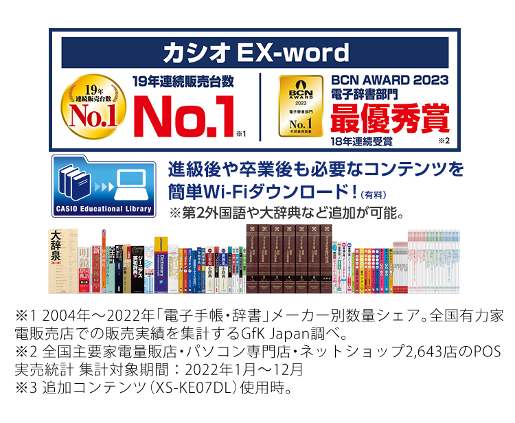 CASIO (名入れは有料可)カシオ 電子辞書 高校生モデル EX-word