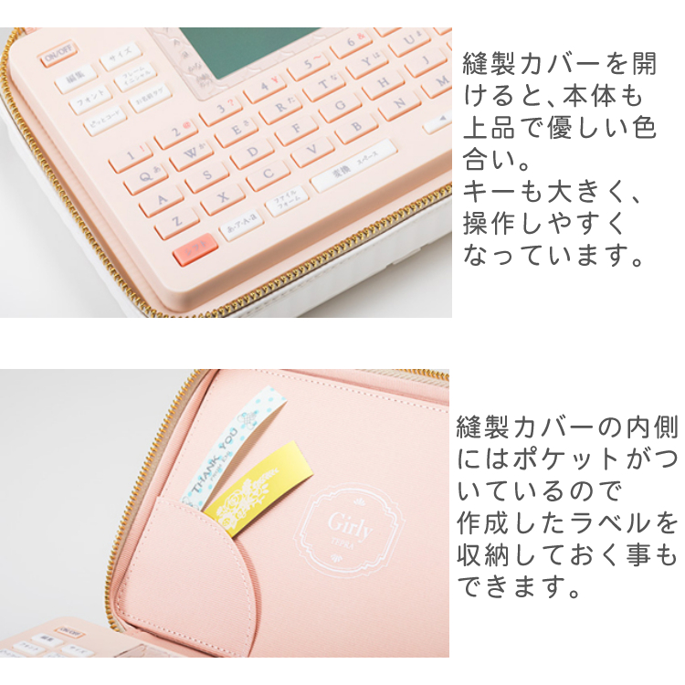 テプラ (テープ1本プレゼント) キングジム ガーリーテプラ ラベル