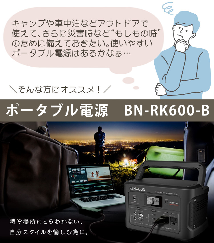 絶品】 ホームショッピング 収納バッグセット ケンウッド BN-RK600-B