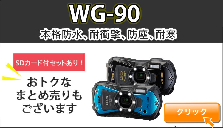 リコー ペンタックス デジタルカメラブルー WG-90 防水デジカメ4点