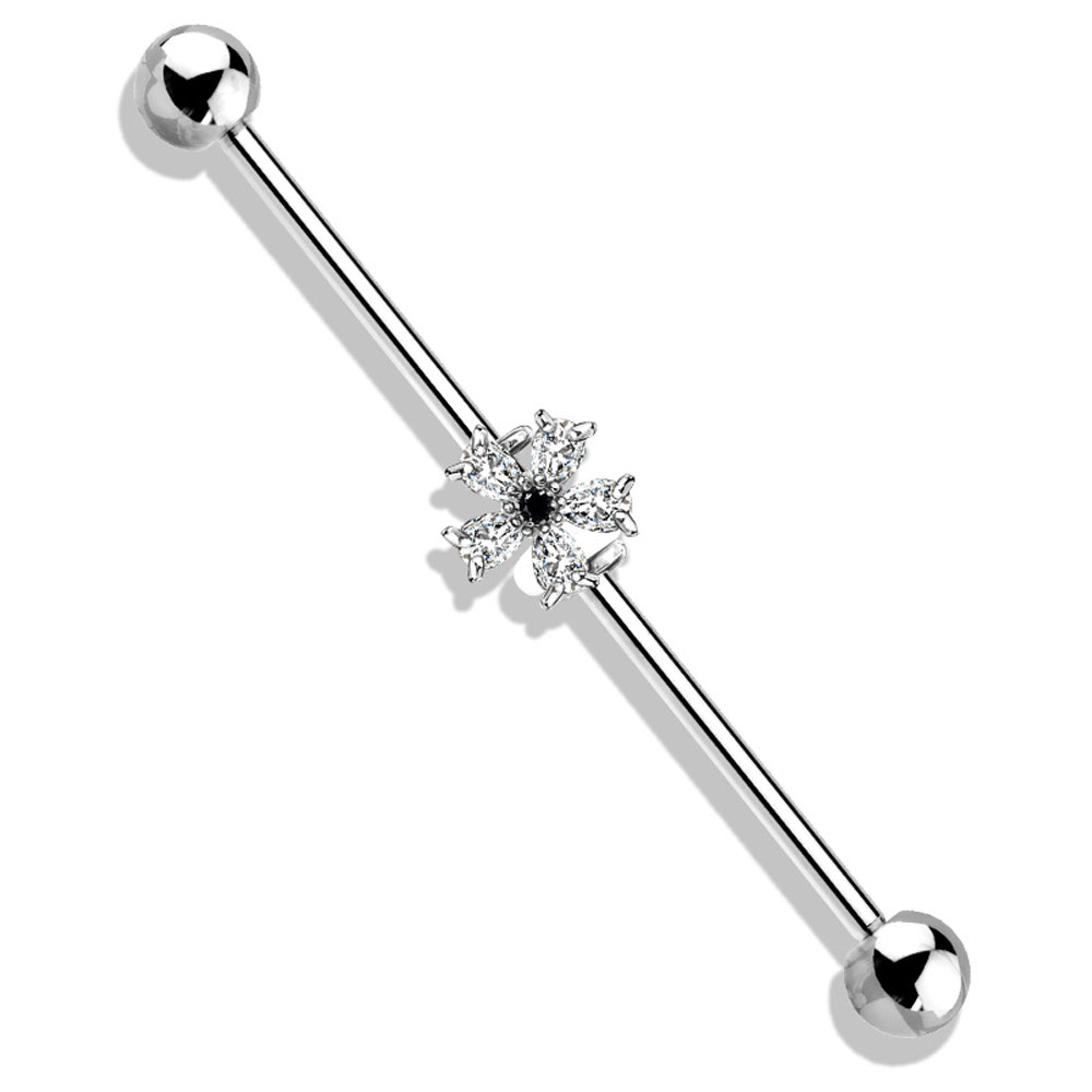 ボディピアス インダストリアル CZ バラエティチャーム