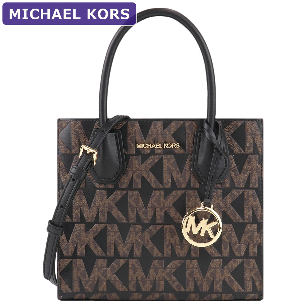 マイケルコース MICHAEL KORS バッグ ショルダーバッグ 35F1GM9M2B BROWNBLK 2way シグネチャー アウトレット  レディース 新作