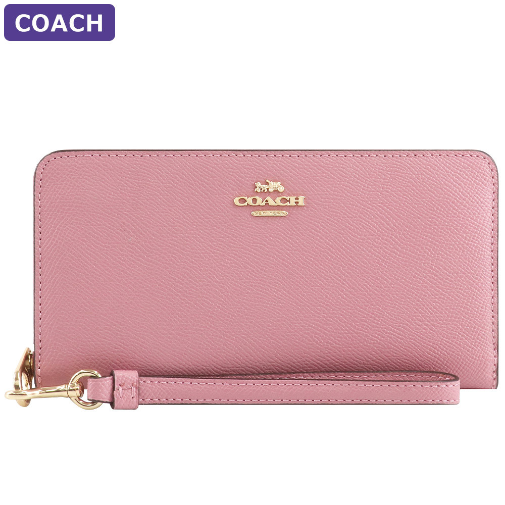 コーチ COACH 財布 長財布 C3441 ストラップ付 ラウンドジップ