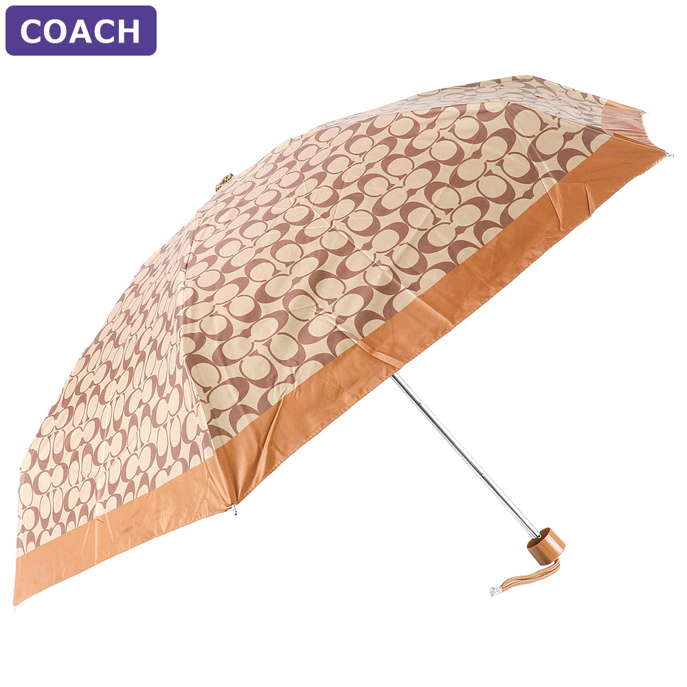 【国内即発】COACH 折りたたみ傘 C4322 シグネチャー COACH コーチ 傘 C4322 折りたたみ シグネチャー アウトレット