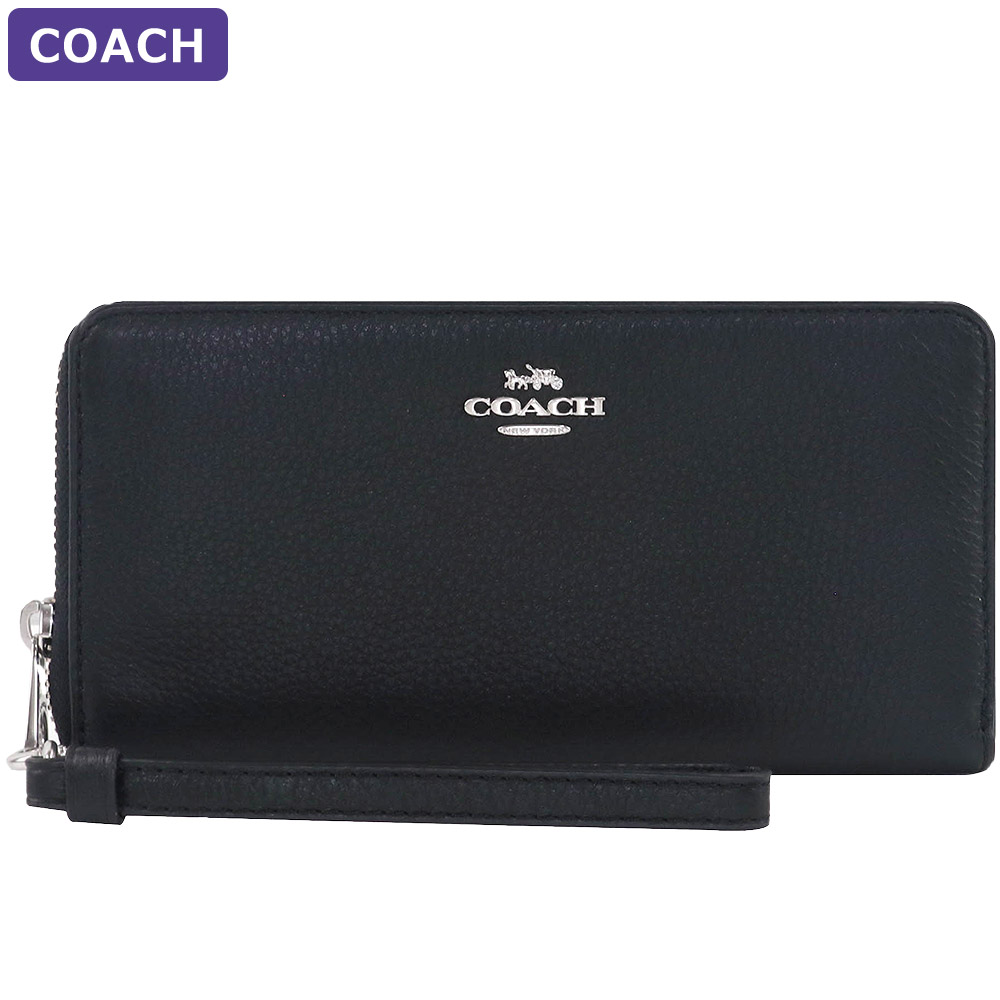 コーチ COACH 財布 長財布 C4451 ストラップ付 ラウンドジップ