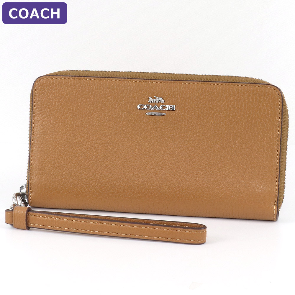 コーチ COACH 財布 長財布 C4451 ストラップ付 ラウンドジップ アウトレット レディース ウォレット 新作