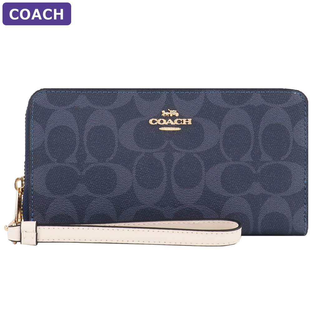 ネット限定】 コーチ COACH 財布 長財布 C4452 ストラップ付