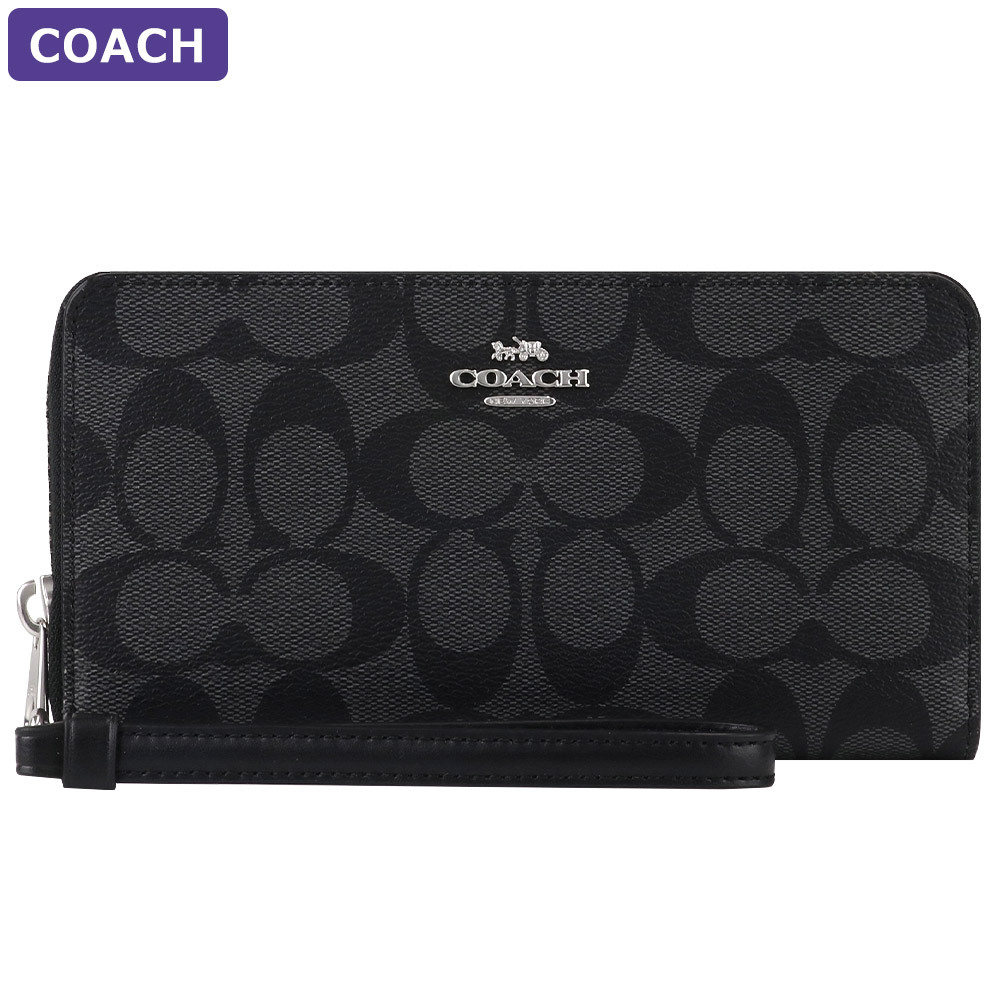 コーチ COACH 財布 長財布 C4452 ストラップ付 シグネチャー アウトレット レディース ウォレット 新作