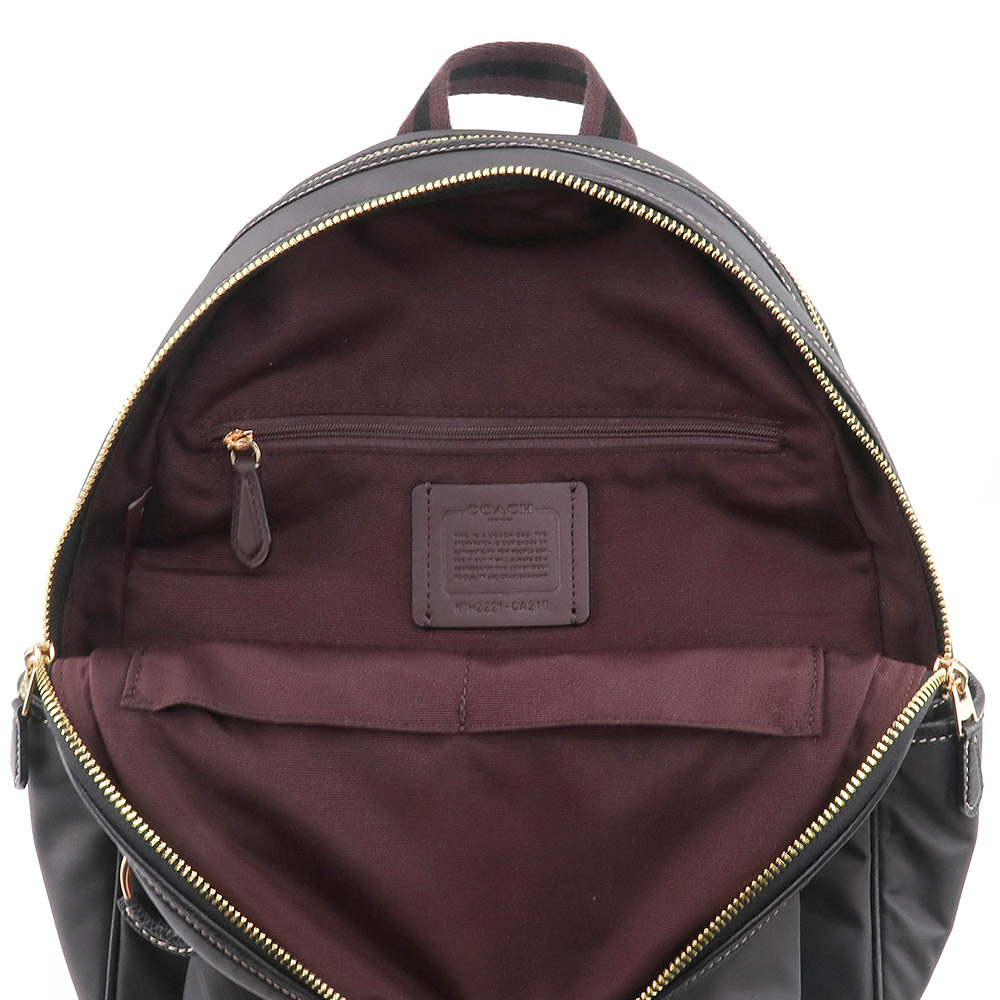 【美品】COACH コーチ リュック ナイロン ブラック CA210 正規品 COACH コーチ バッグ リュックサック CA210 IMA47 ナイロン