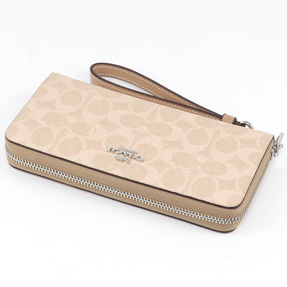 コーチ COACH 長財布 男女兼用 新作 新品未使用 CW778 A370 COACH（コーチ） 財布 長財布 CW778 SVPWH ストラップ付 シグネチャー