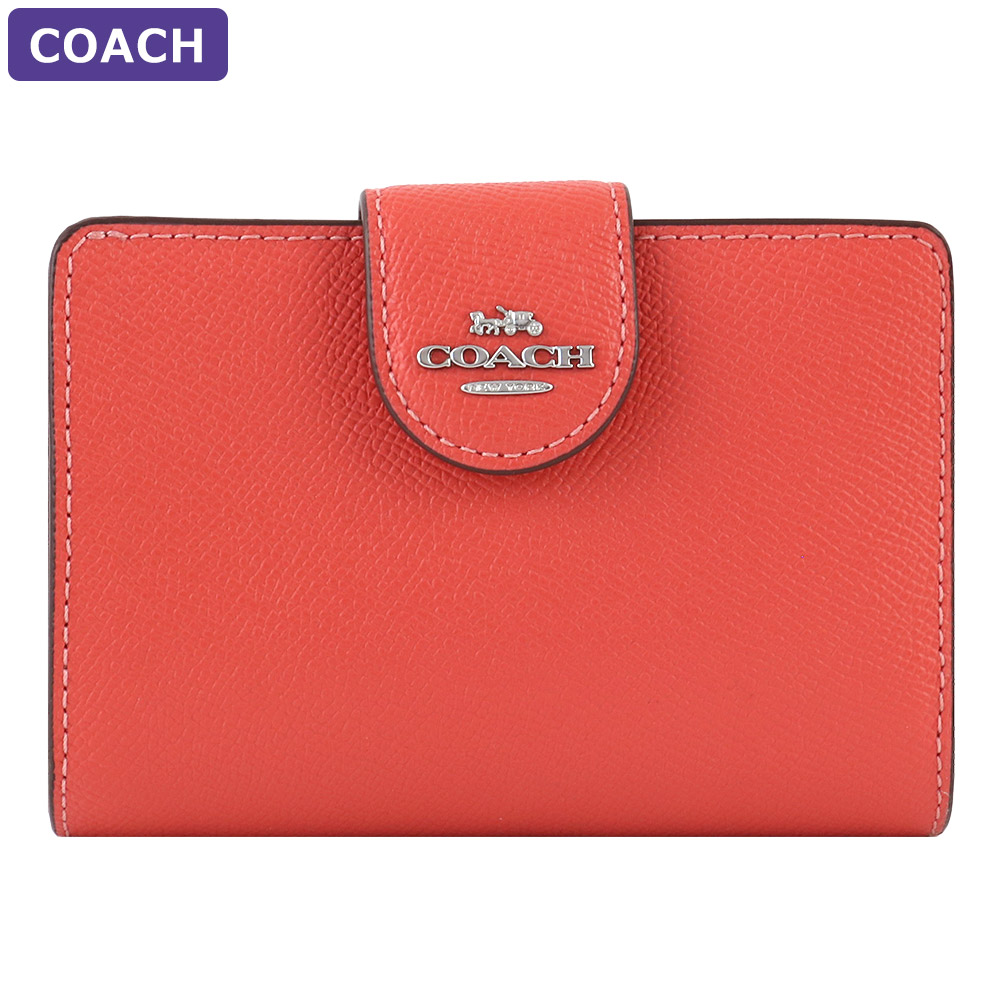 COACH レディース二つ折り財布（色：オレンジ系）の商品一覧
