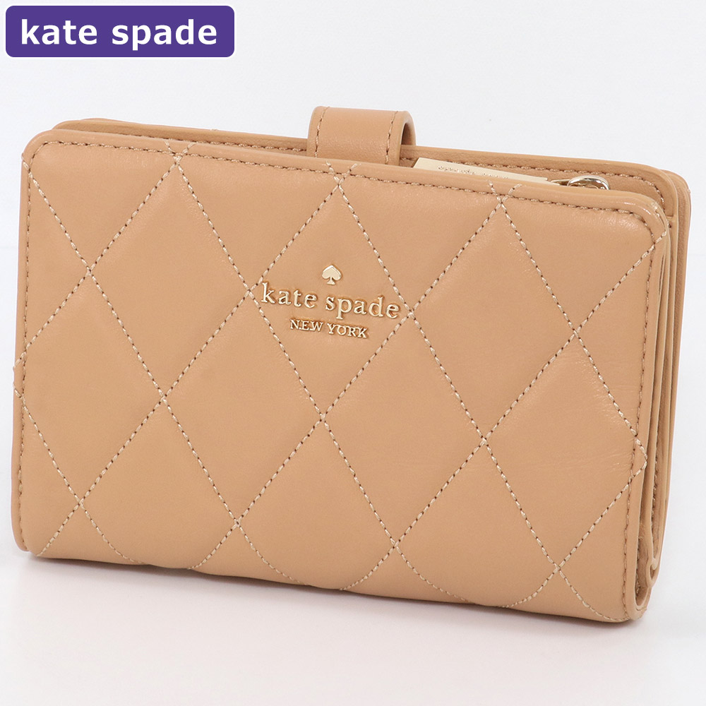 ケイトスペード KATESPADE 財布 二つ折り財布 KG424 キルトレザー アウトレット レデ...