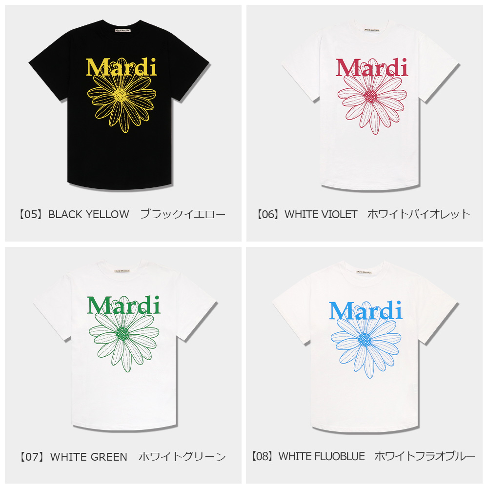 マルディメクルディ MARDI MERCREDI Tシャツ 半袖 TSHIRT FLOWERMARDI 