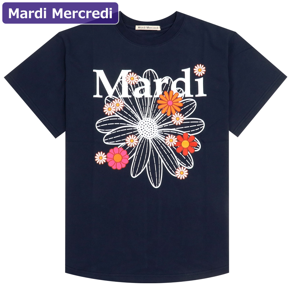 マルディメクルディ Mardi Mercredi Tシャツ TSHIRT FLOWERMARDI BLOSSOM 半袖 レディース 韓国 ファッション  アパレル