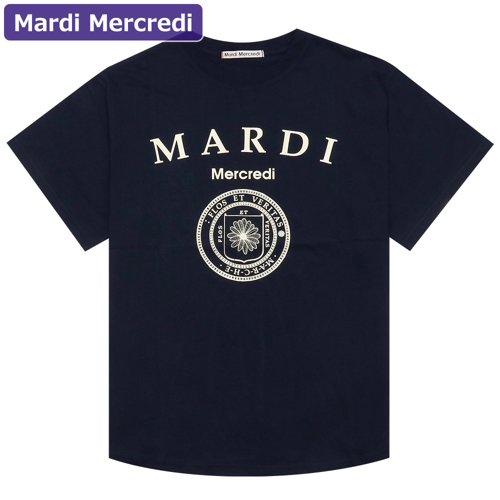 マルディメクルディ Mardi Mercredi Tシャツ TSHIRT UNIV 半袖 レディース 韓国 ファッション アパレル