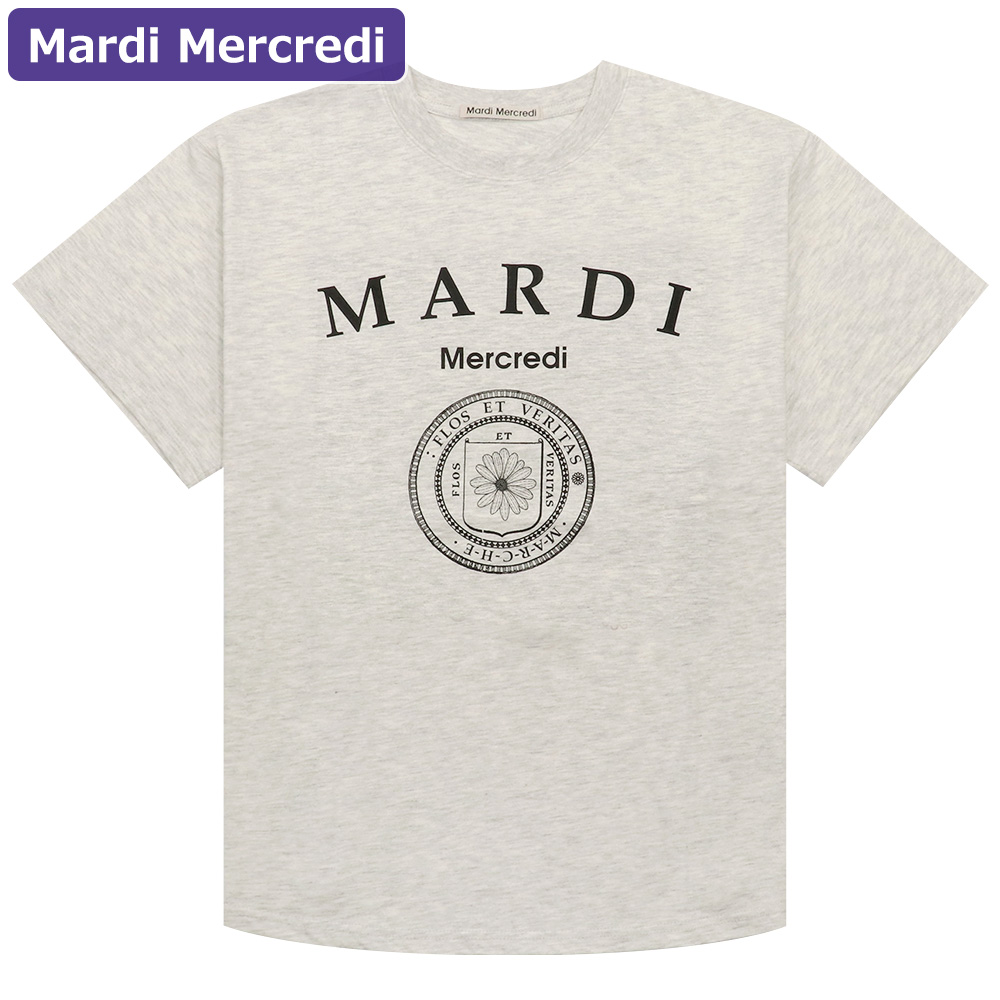 マルディメクルディ Mardi Mercredi Tシャツ TSHIRT UNIV 半袖 レディース 韓国 ファッション アパレル