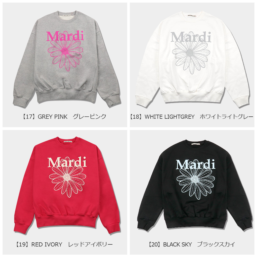 マルディメクルディ Mardi Mercredi スウェット SWEATSHIRT FLOWERMARDI 長袖 レディース 韓国 ファッション  アパレル : ko-mardi-t0012-m : Hommage Annex - 通販 - Yahoo!ショッピング