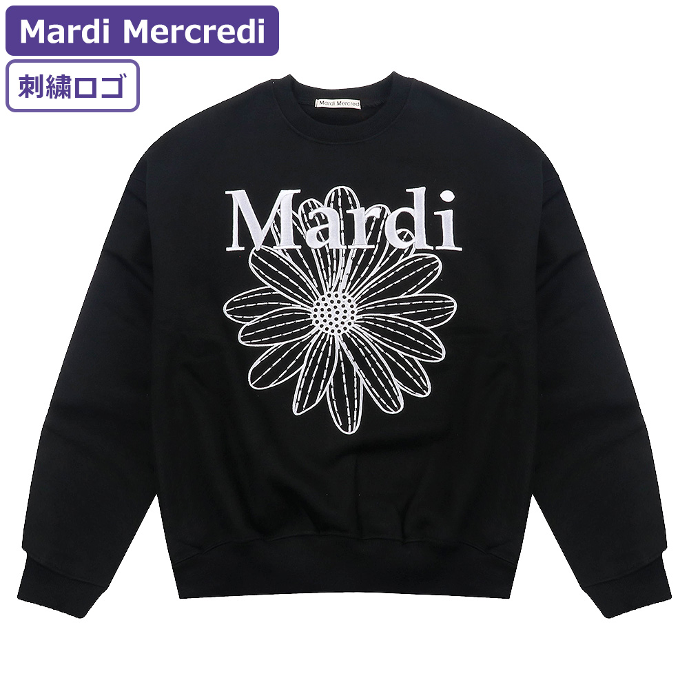 Mardi Mercredi ハーフジップアップ スウェット 韓国 クロップ Mardi Mercredi マルディメクルディ スウェット SWEATSHIRT