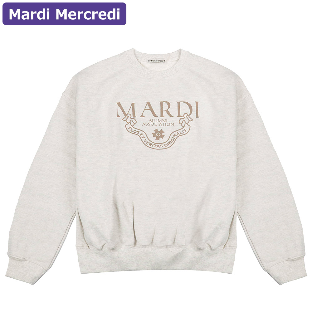 マルディメクルディ Mardi Mercredi スウェット SWEATSHIRT GRAND ALUMNI CLASSIQUE 長袖 レディース 韓国 ファッション アパレル｜hommage-annex｜05