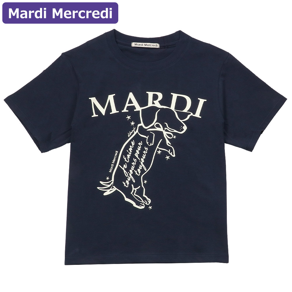 マルディメクルディ Mardi Mercredi Tシャツ SLIM TSHIRT SWING THE TAIL DDANJI 半袖 レディース 韓国 ファッション アパレル ダックスフント｜hommage-annex｜04