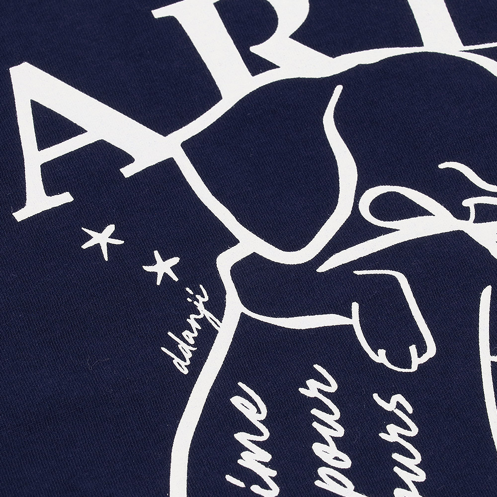 マルディメクルディ Mardi Mercredi Tシャツ SLIM TSHIRT SWING THE TAIL DDANJI IVORY NAVY 半袖 レディース 韓国 ファッション アパレル SLIM TSHIRT SWING THE TAIL DDANJI FLOWER CHOKER_BLACK IVORY
