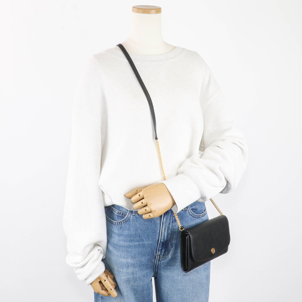 トリーバーチ バッグ ショルダーストラップ付き TORY BURCH トリーバーチ パイソン型押し ボーダー チェーン