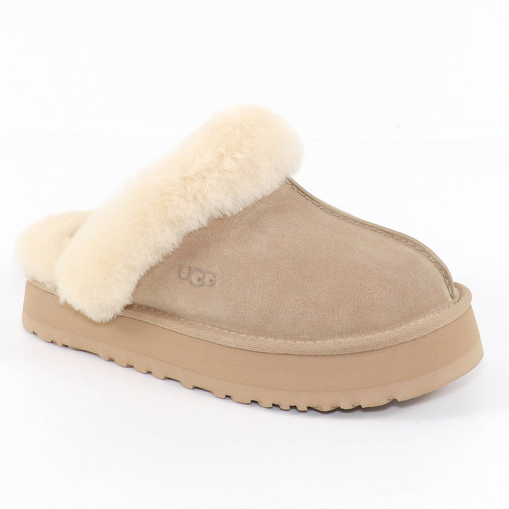 アグ UGG シューズ サンダル DISQUETTE ディスケット スエード ムートン シープスキン ルームサンダル 正規品 レディース 新作