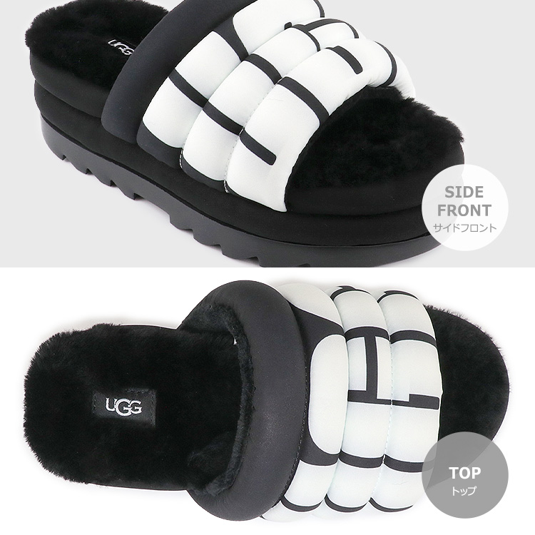 UGG アグ スリッパ スライドサンダル コンフォートサンダル ロゴ 1152695-bk.jpg