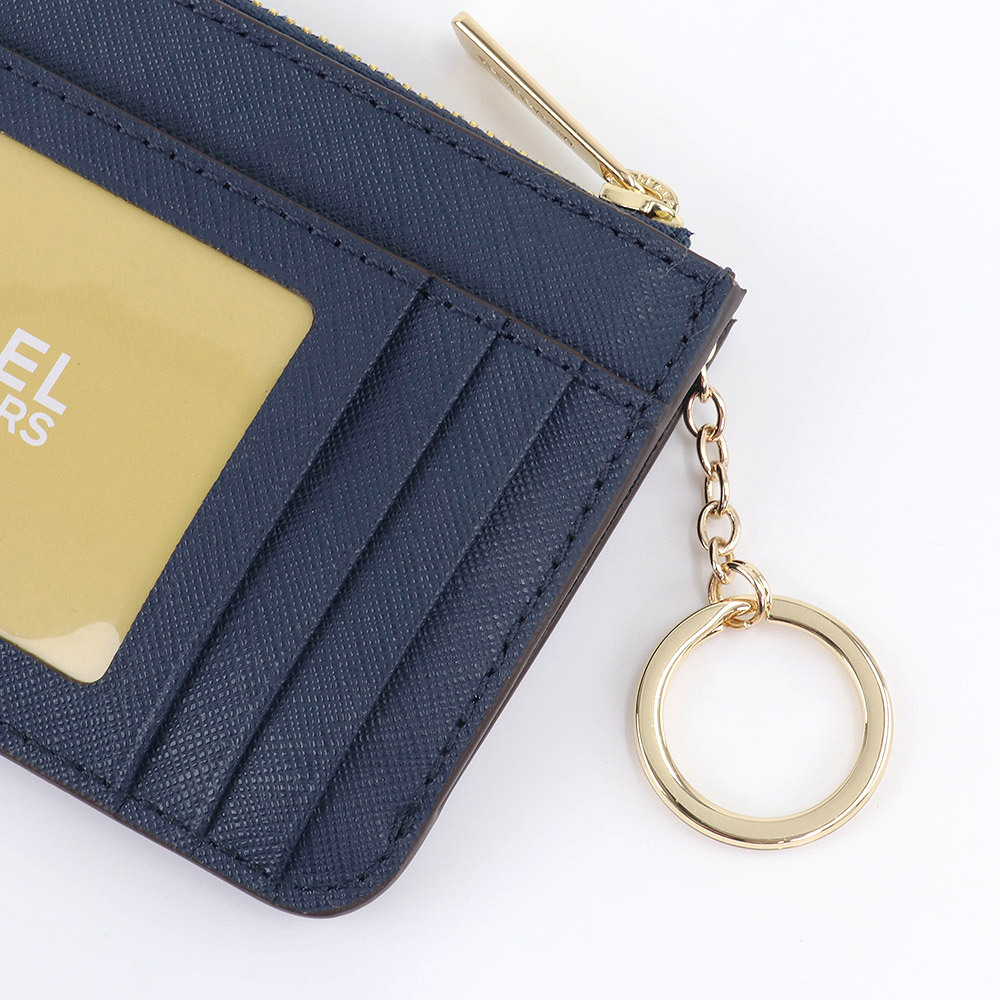 【海外限定品】マイケルコース ケース キーチャーム 小銭入れ ネイビー 青 マイケルコース コインケース レディース ジェット セット チャーム