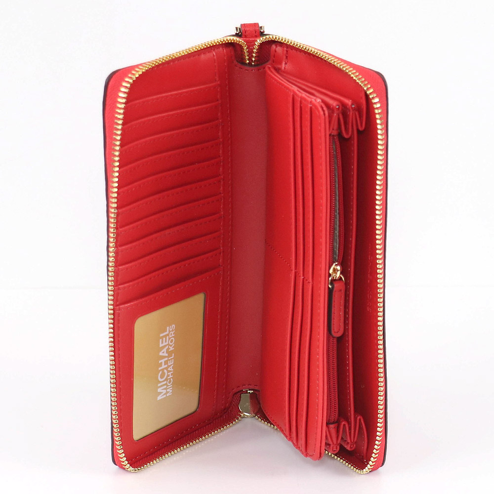 MICHAEL KORS マイケルコース 長財布 リストレット付き MICHAEL KORS（マイケルコース） 財布 長財布 35T7GTVE7L BRIGHTRED