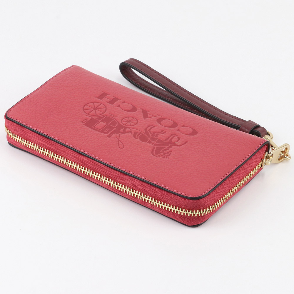 コーチ COACH 財布 長財布 C3548 IMSQO ストラップ付 ラウンドジップ アウトレット レディース ウォレット 新作 プレゼント