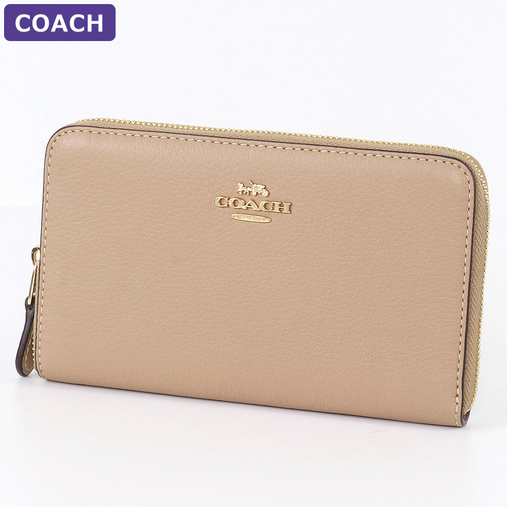COACH コーチ 財布 二つ折り財布 C4124 ラウンドジップ アウトレット 