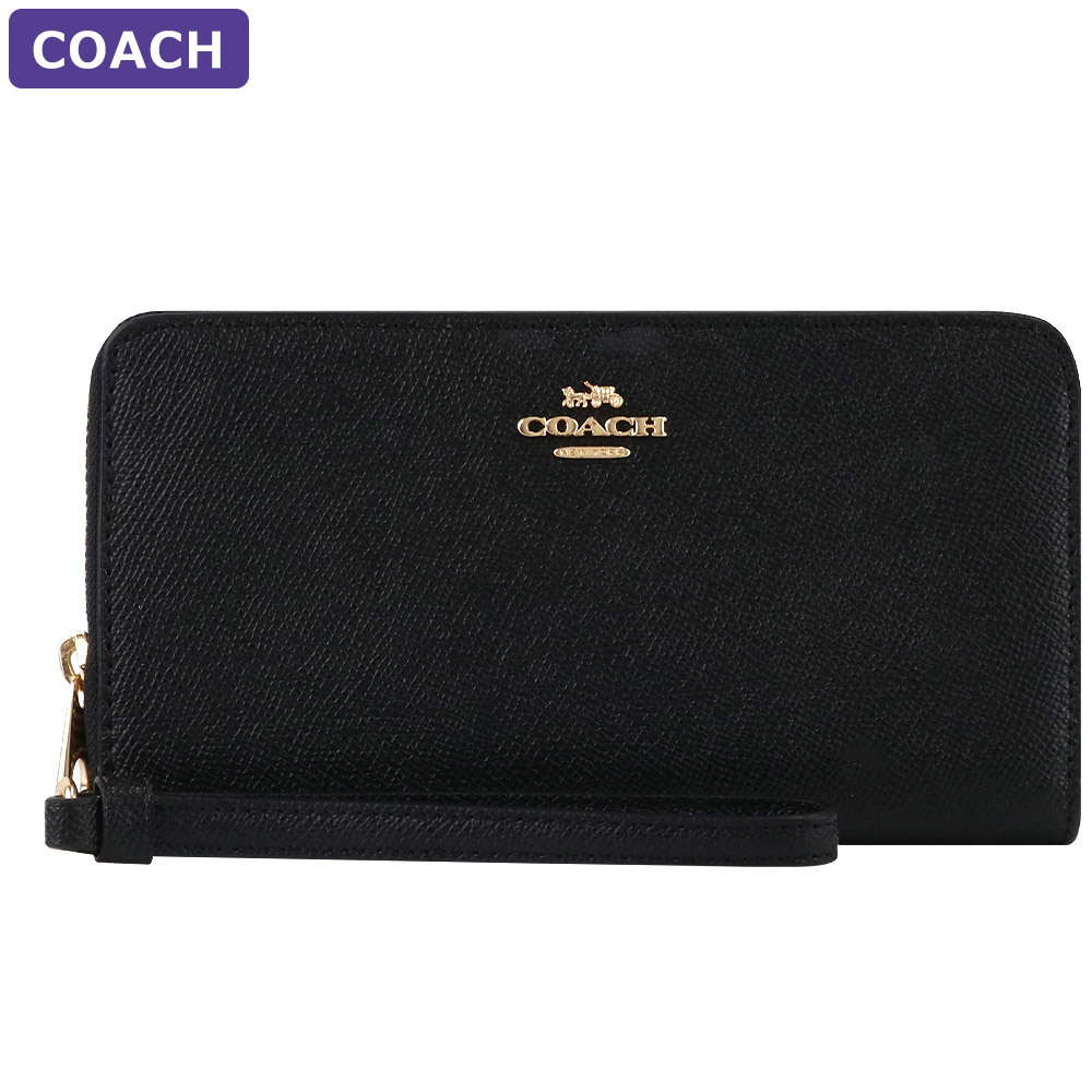 コーチ COACH 財布 長財布 C4451 ストラップ付 ラウンドジップ アウトレット レディース...